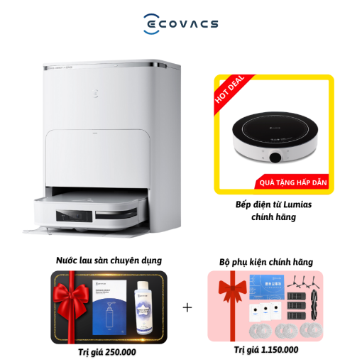 Robot hút bụi lau nhà Ecovacs X2 Omni chính hãng