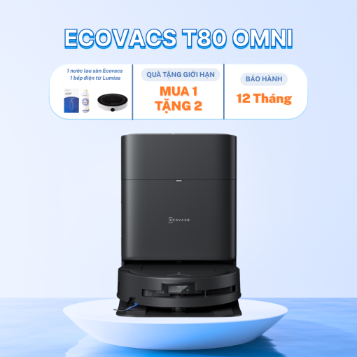 Robot hút bụi lau nhà Ecovacs T80 Omni - Bản Quốc Tế