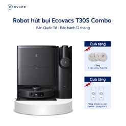 Robot hút bụi lau nhà Ecovacs T30S Combo - Robot và Hút bụi cầm tay - 2 trong 1