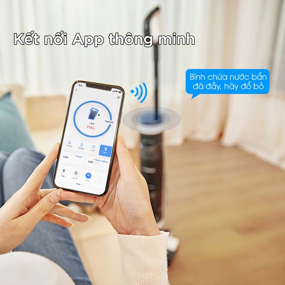 Máy hút bụi lau nhà Tineco Floor One S3 kết nối app thông minh