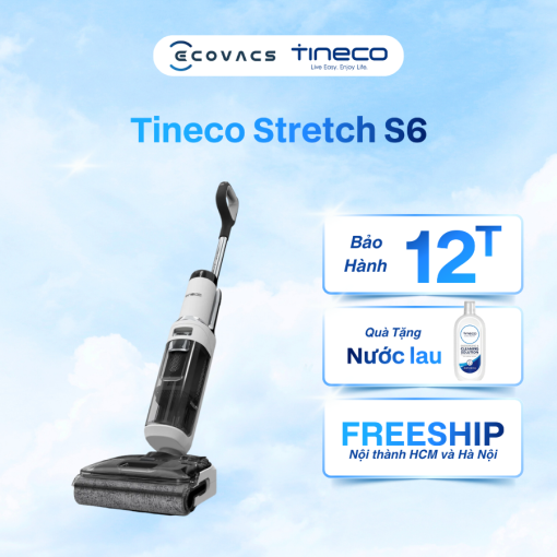 Máy hút bụi lau nhà cầm tay Tineco Stretch S6 - Best Seller