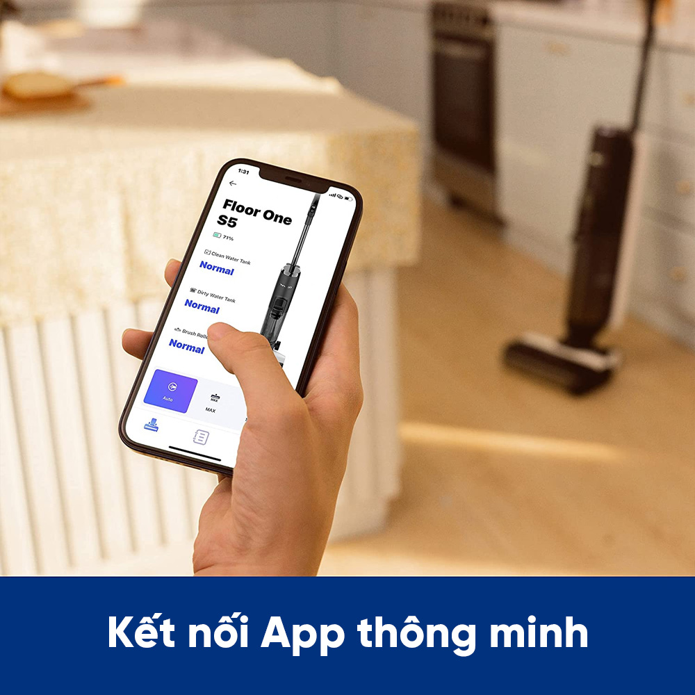 Máy hút bụi lau nhà Tineco Floor One S5 Pro 2 kết nối app thông minh