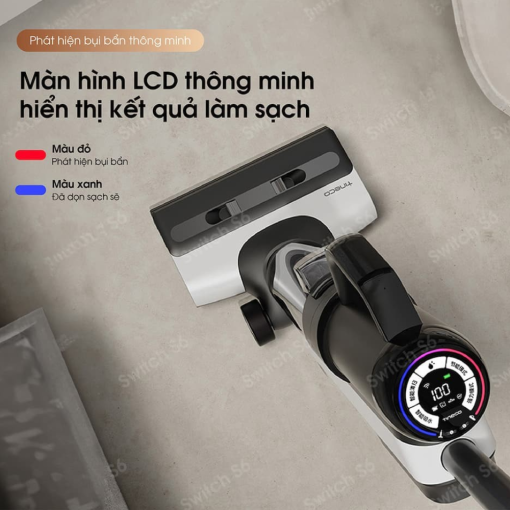 Máy hút bụi lau nhà Tineco Switch S6 màn hình LCD