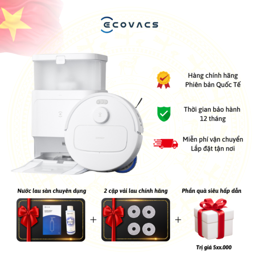 Robot hút bụi lau nhà Ecovacs N30 Pro Omni - Màu Đen - Mới ra mắt - Hình ảnh 2