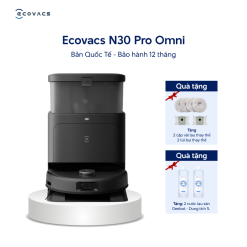 Robot hút bụi lau nhà Ecovacs N30 Pro Omni - Màu Đen/ Trắng - Mới ra mắt