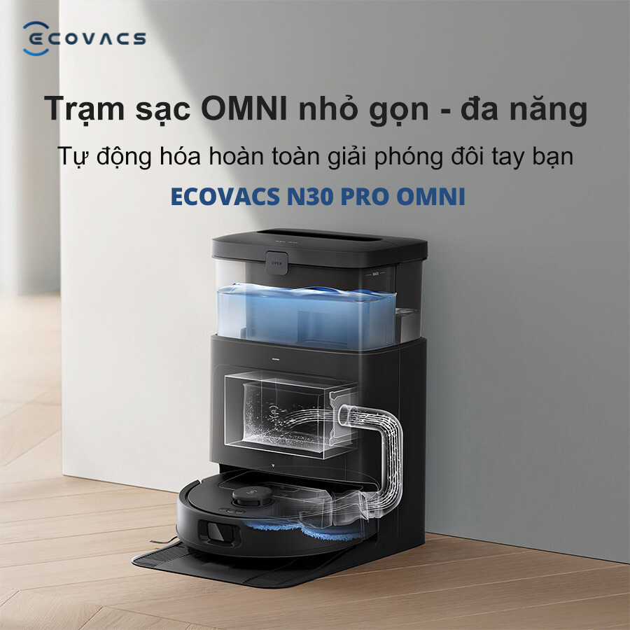 So sánh Robot hút bụi Ecovacs N30 Pro Omni và Ecovacs T20e Omni