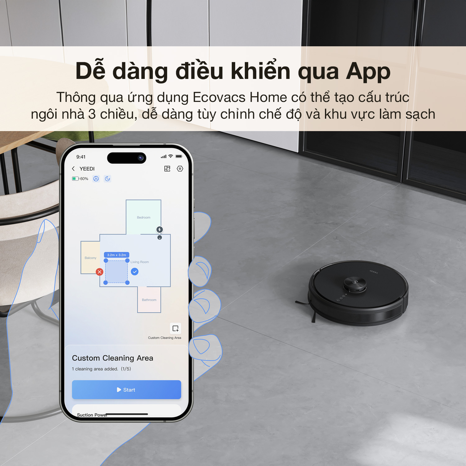 So sánh tính năng của Robot hút bụi Ecovacs Y1 Pro và Ecovacs Y1 Pro Plus