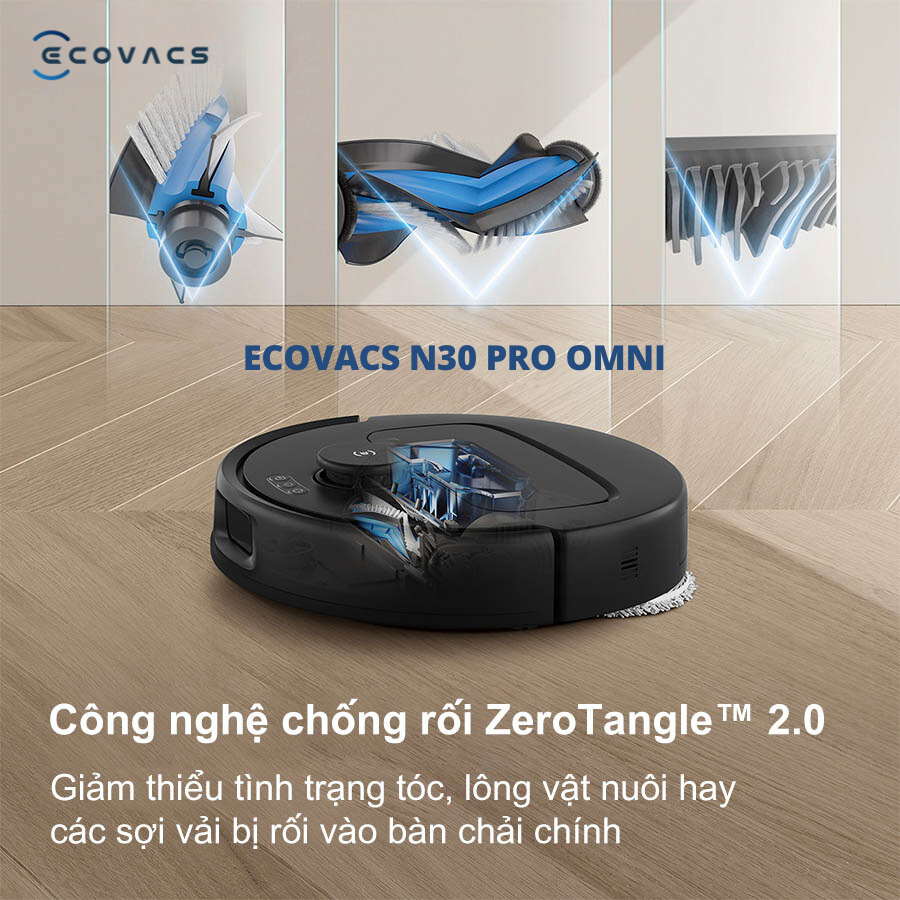 So sánh Robot hút bụi Ecovacs N30 Pro Omni và Ecovacs T20e Omni