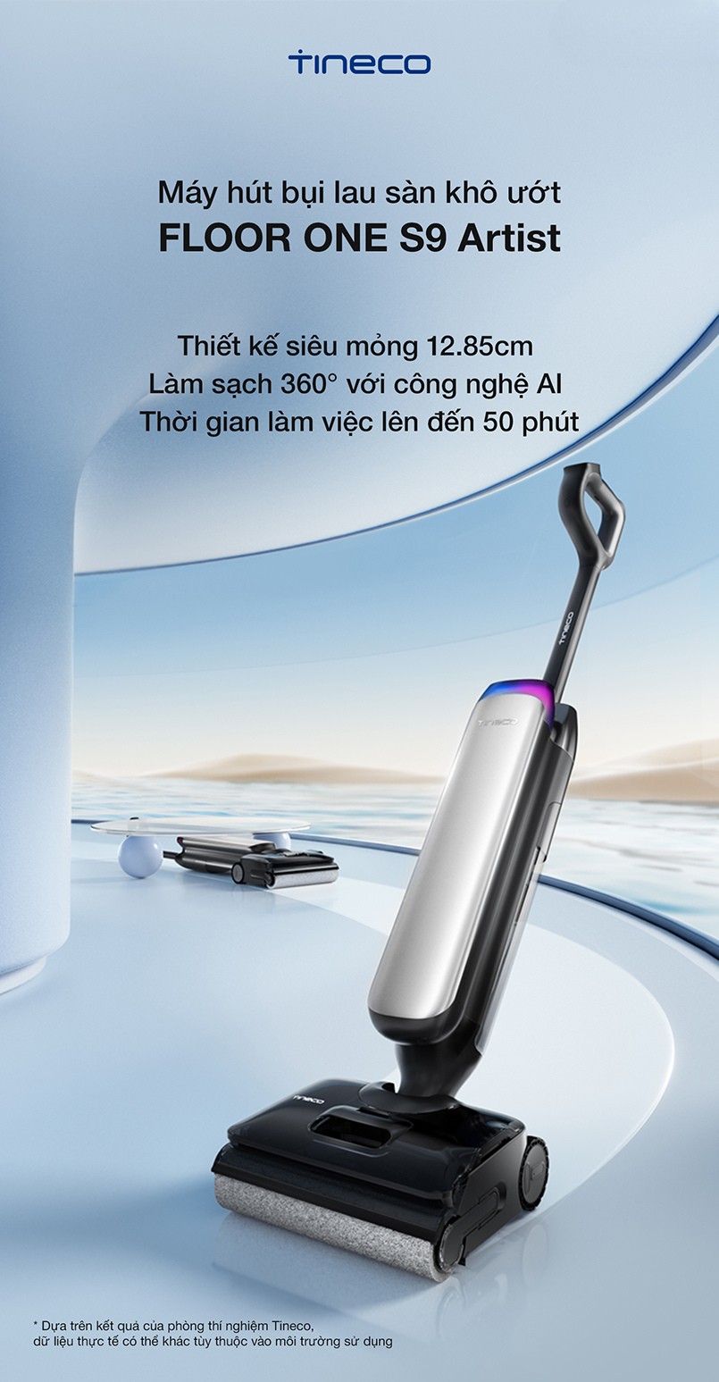 Máy hút bụi lau sàn khô và ướt S9 Artist