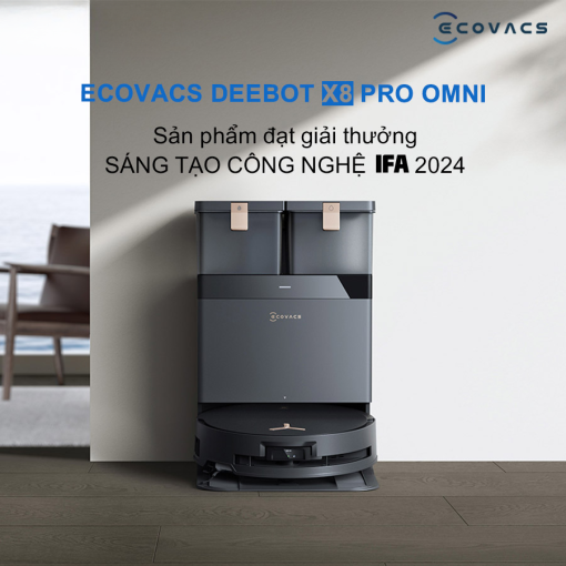 Robot hút bụi lau nhà Ecovacs X8 Pro Omni - Phiên bản tự động cấp xả nước - Hình ảnh 6