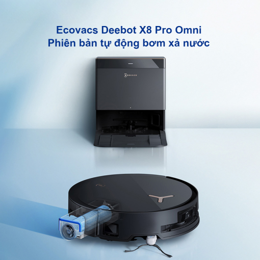 Robot hút bụi lau nhà Ecovacs X8 Pro Omni - Phiên bản tự động cấp xả nước - Hình ảnh 16