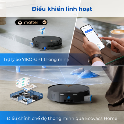 Robot hút bụi lau nhà Ecovacs X9 Pro Omni - Quốc Tế - Hình ảnh 8