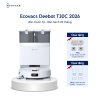 Robot hút bụi lau nhà Ecovacs Deebot T30C 2026 - Trắng/Đen