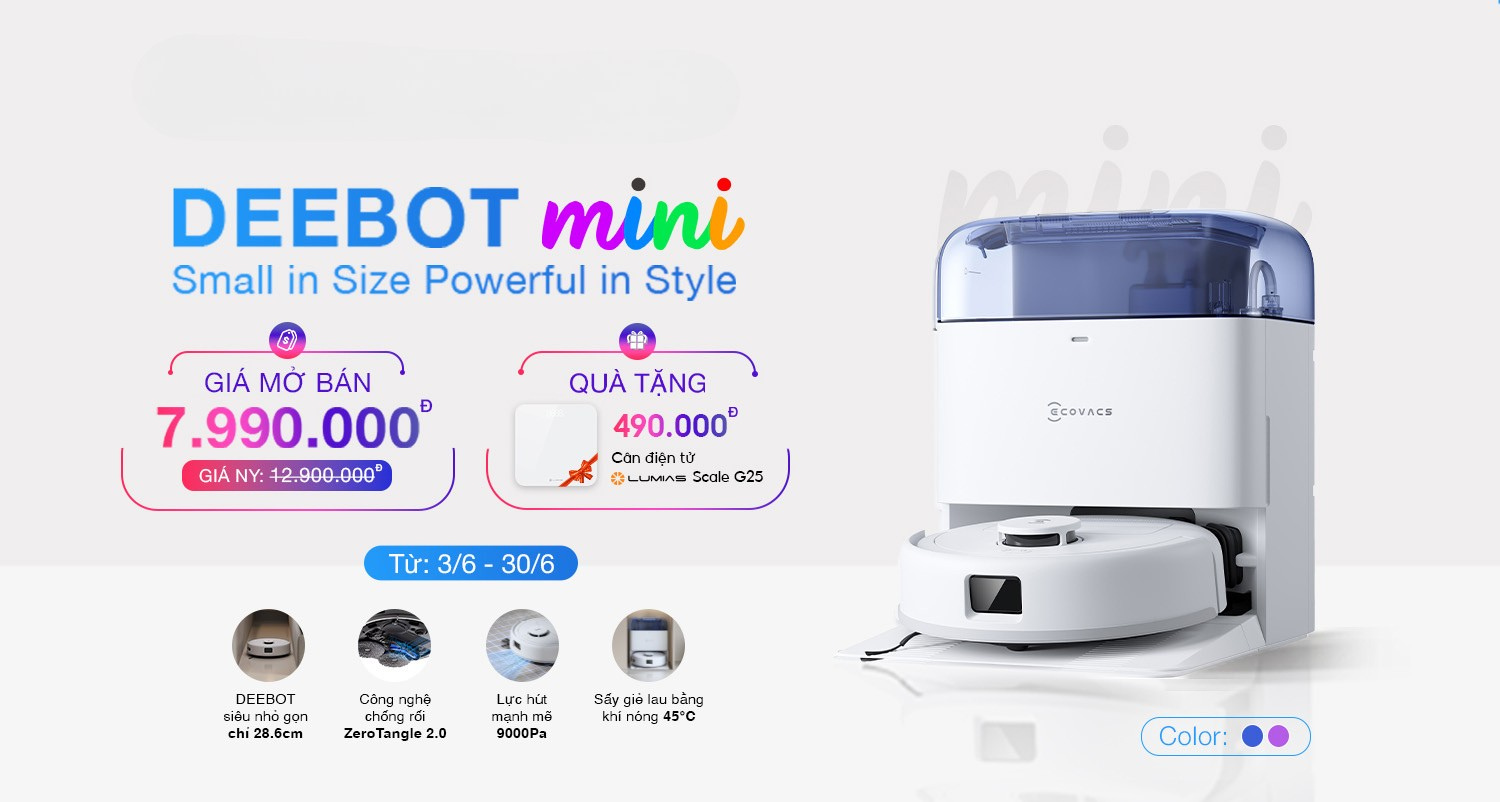 Ecovacs Deebot Mini - Cover Chương trình khuyến mãi