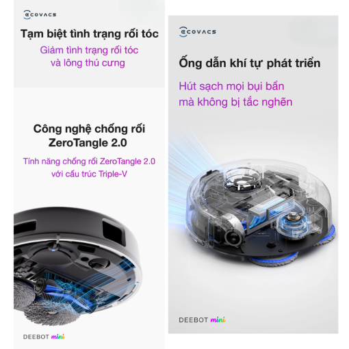 Robot hút bụi lau nhà Ecovacs Deebot Mini - Bản Quốc Tế - Hình ảnh 6