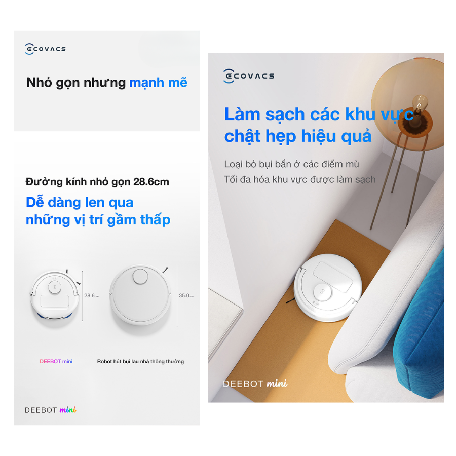Tính năng hiệu quả của Deebot mini