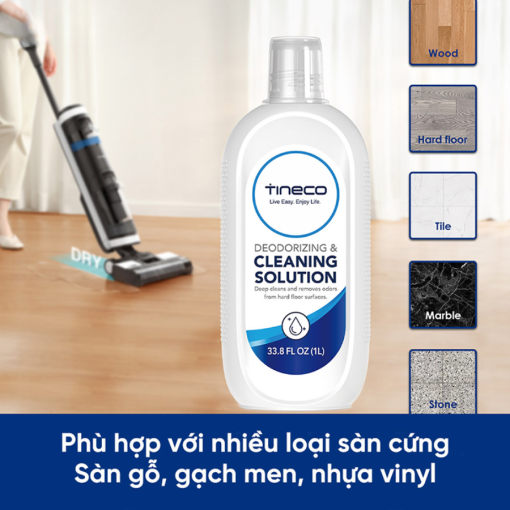 Nước lau sàn chuyên dụng Tineco - Dung tích 1L - Chính Hãng - Ảnh 3