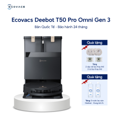 Robot hút bụi lau nhà Ecovacs Deebot T50 Pro Omni Gen 3 - Bản Quốc Tế