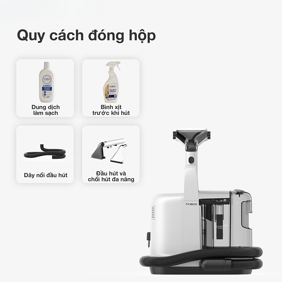 Máy làm sạch thảm Tineco iCarpet Spot trọn bộ sản phẩm