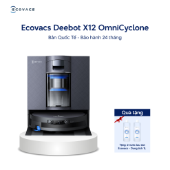 Robot hút bụi Ecovacs Deebot X12 OmniCyclone - Bản Quốc Tế