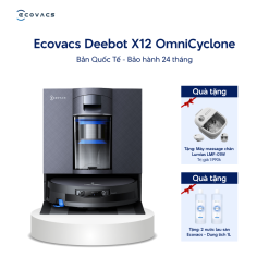 Robot hút bụi Ecovacs Deebot X12 OmniCyclone - Bản Quốc Tế