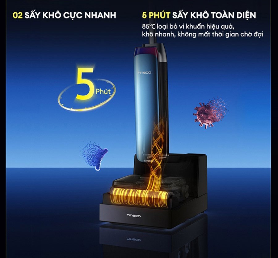 Tineco Floor One Station S9 Artist tự động làm sạch