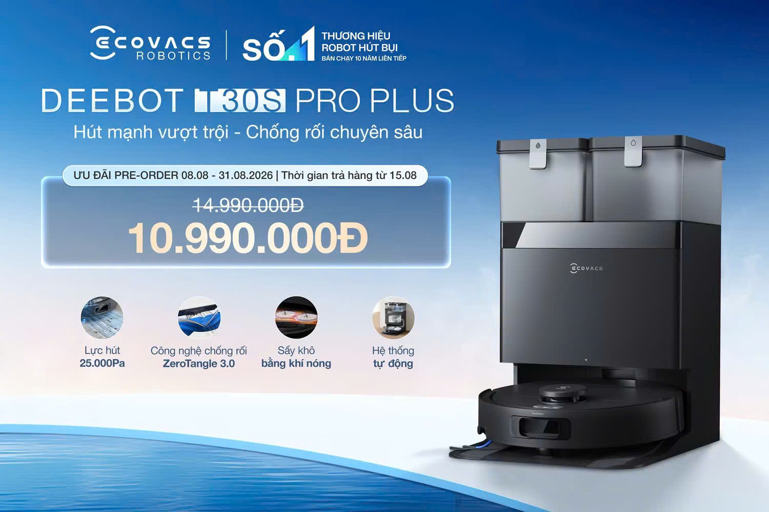 Ecovacs Deebot T30S Pro Plus