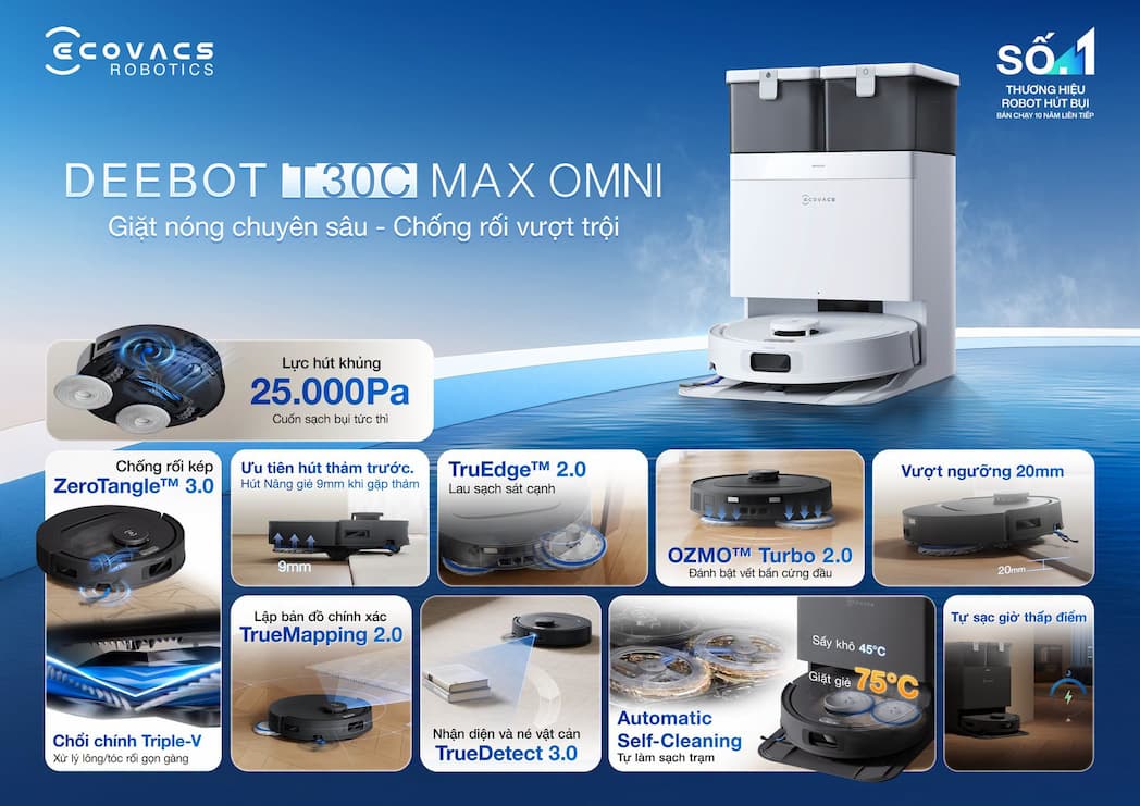 Ecovacs Deebot T30C Max Omni
